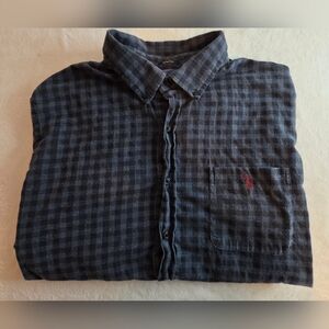 Polo by Ralph Lauren Men’s Navy Plaid Button-Down Shirt